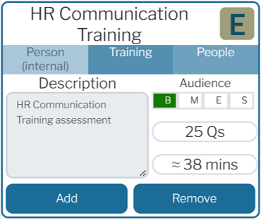 Diagram for building digital assessment templates